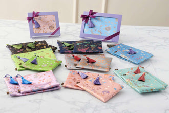 Luxury Korean Silk Pouch – Artisan - Made, Gift - Ready - KremberryStudio