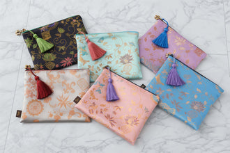 Luxury Korean Silk Pouch – Artisan - Made, Gift - Ready - KremberryStudio