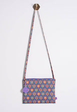 Traditional Korean Obang Crossbody Bag – Handmade with Hanbok Silk & Eco Linen